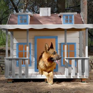 Caseta de madera para perros Baqueira