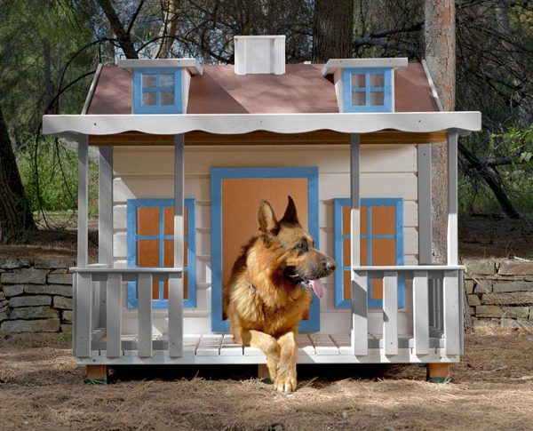 Caseta de madera para perros Baqueira