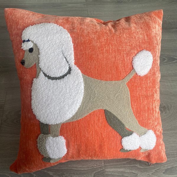 Pillow Embroidered Cushion With Core American Dog - Imagen 10